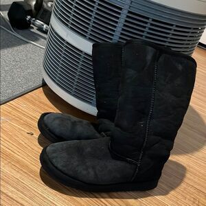 Kirkland Signature Black Winter Boots Plush Mid-Calf